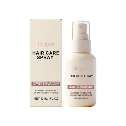 Hair care spray, gently nourishes the scalp, strengthens hair, adds shine, smoothness, and freshness, protects hair.