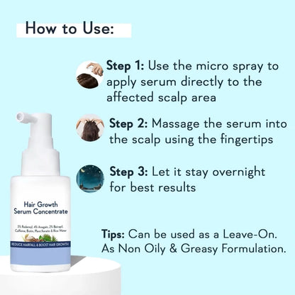 Hair Nourishing Serum Concentrate 3%Redensyl 4%Anagain 2%Baicapil Phytokeratin Rice Water Deep Conditioning Hair