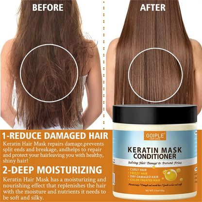 Hair Growth Set Men Women Regrowth CHEBE Oil Moisturizing Anti-frizz rosemary Oil Smoothing Nourishing Keratin Serum &amp; Hair Mask