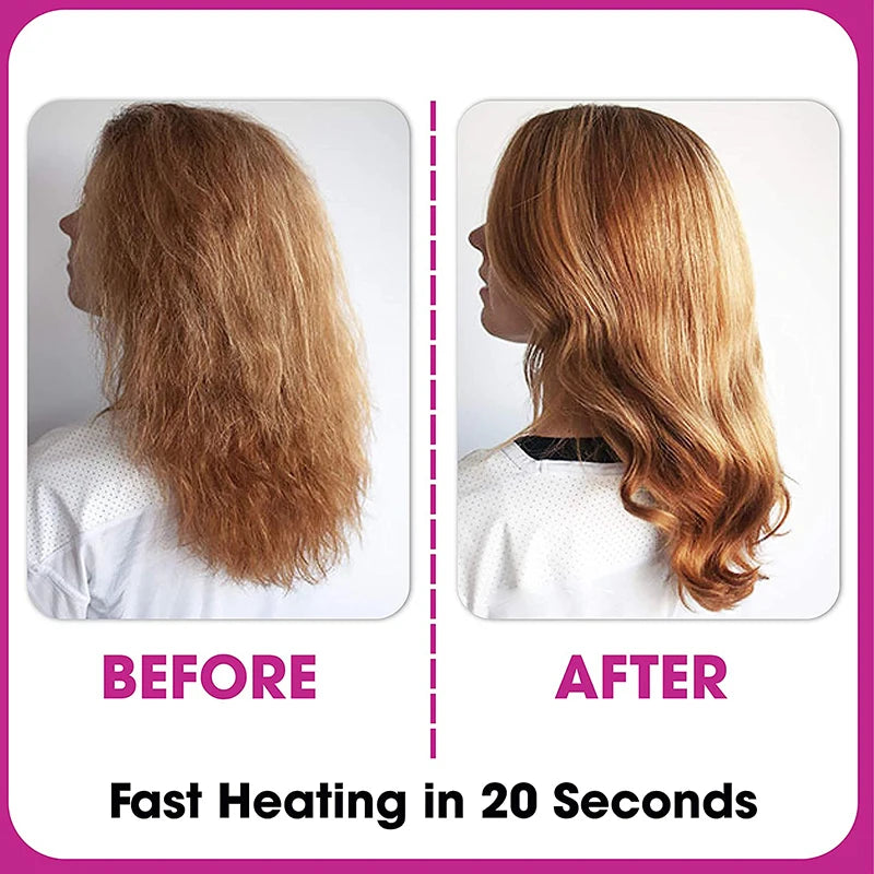 Professional Hair Tyling Tools Salon Steam Styler Hot Mist Nourish Hair Care Water Tank Steam Hair Straightener Brush
