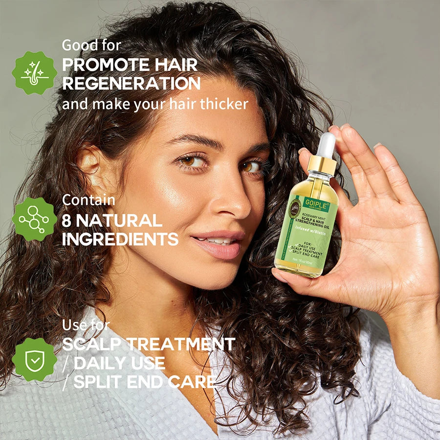 Hair Growth Set Men Women Regrowth CHEBE Oil Moisturizing Anti-frizz rosemary Oil Smoothing Nourishing Keratin Serum &amp; Hair Mask