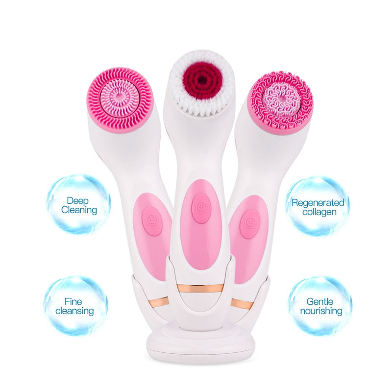 3 in 1 Facial Cleansing Brush